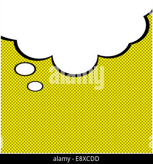 Discorso bolla sul dot sfondo. Foto Stock
