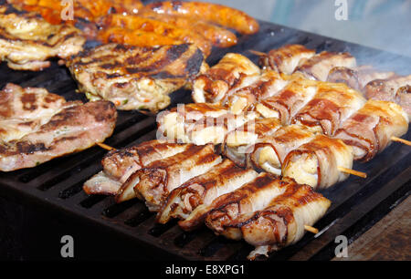 Carne sulla griglia Foto Stock