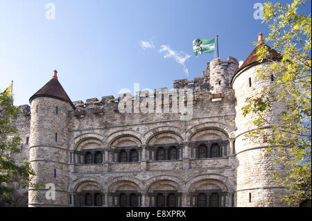 Castello a Gand Foto Stock