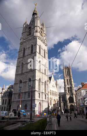 Cattedrale di Gand Foto Stock