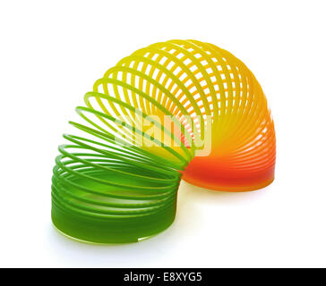 Slinky giocattolo a molla Foto Stock
