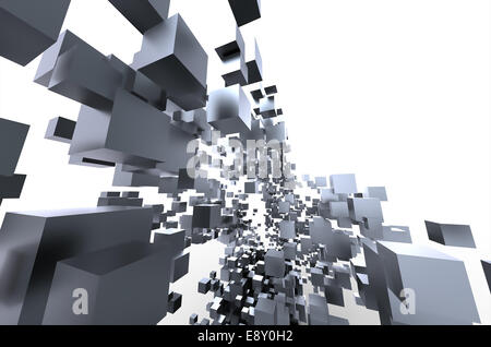 3d abstract sfondo architettonico Foto Stock