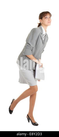 Giovane ragazza in office clouses Foto Stock