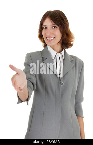 Giovane ragazza in office clouses Foto Stock