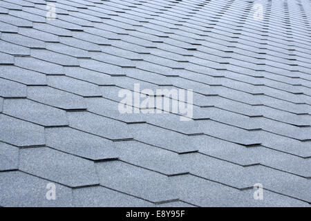 Tetto di tegole grigie Foto Stock