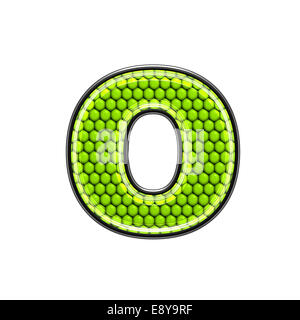 Abstract 3d lettera con pelle di rettile texture - O Foto Stock
