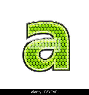 Abstract 3d lettera con pelle di rettile texture : Foto Stock