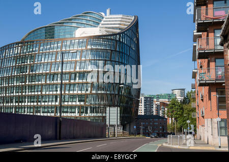 No.1 Angel Square, sede del gruppo Co-Operative, Manchester, Regno Unito. Foto Stock