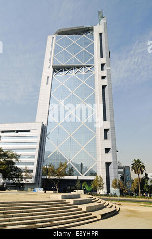 Movistar-edificio in forma di un telefono cellulare Foto Stock