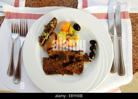 Fegato per la cena Foto Stock