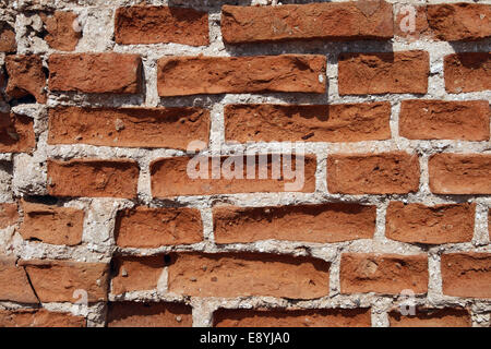 Frammento del vecchio muro di mattoni Foto Stock