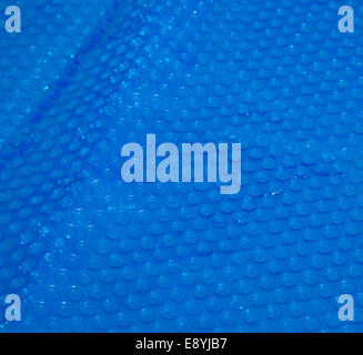 Solare blu della copertura per piscina Foto Stock