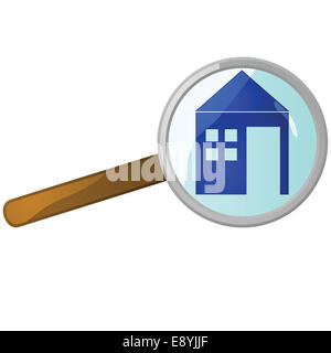 Ricerca casa Foto Stock