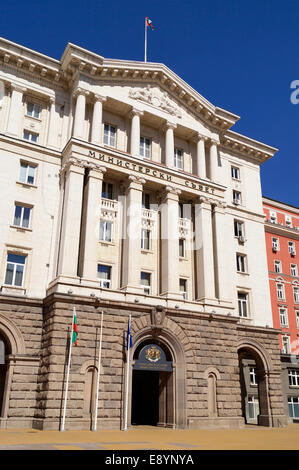 Il Consiglio dei ministri edificio nel centro di Sofia, Bulgaria Foto Stock