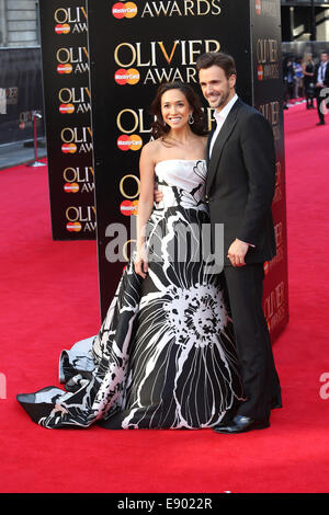 Il Laurence Olivier Awards 2014 tenutasi presso la Royal Opera House - Arrivi con: Myleene Klass,Michael Xavier dove: Londra, Regno Unito quando: 13 Apr 2014 Foto Stock