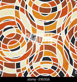 Nuovo modello senza cuciture con mosaico colourful abstract disegno geometrico Foto Stock