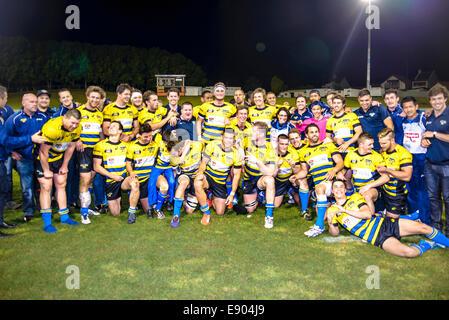 Sydney, Australia. 16 ottobre, 2014. Sydney stelle posa per la fotografia di gruppo dopo la partita a Leichhardt Sydney ovale. Credito: MediaServicesAP/Alamy Live News Foto Stock