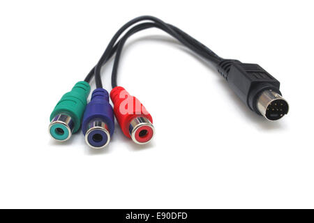I cavi audio/video Foto Stock