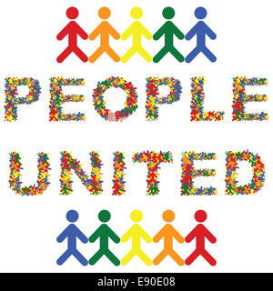 Persone unite Foto Stock