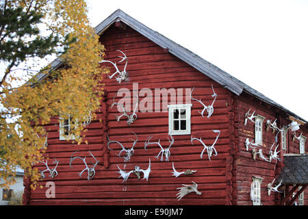 Capanna in Rondane NP Norvegia Foto Stock