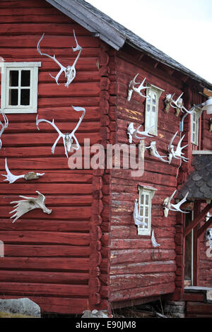 Capanna in Rondane NP Norvegia Foto Stock