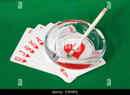 Migliore mano di Poker Foto Stock