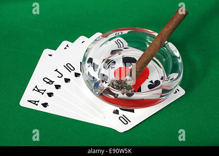 Migliore mano di Poker Foto Stock