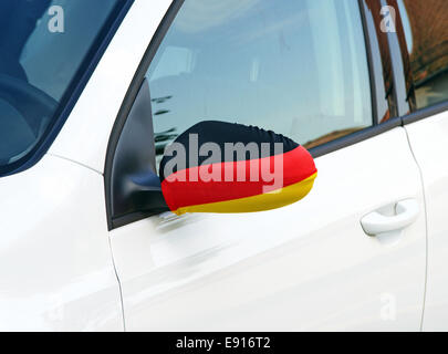 Tifoso di calcio auto in Germania Foto Stock