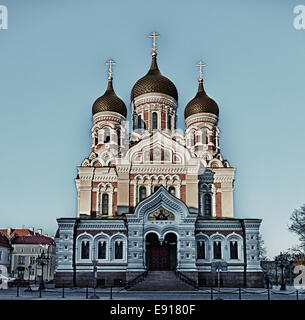 La Cattedrale Alexander Nevsky di Tallinn Foto Stock