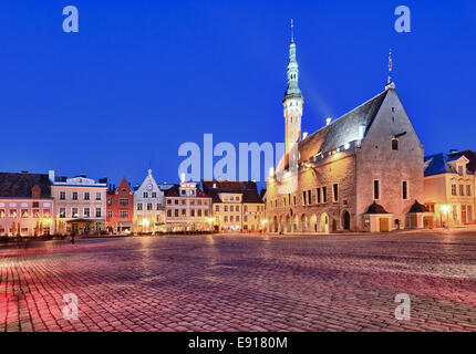 Municipio della Città Vecchia di Tallinn Foto Stock