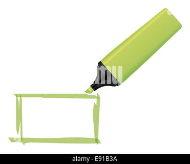 Neon marcatore di testo Foto Stock