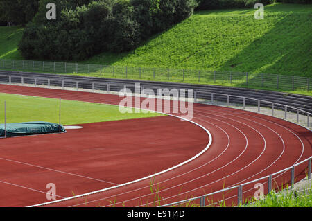 Pista di atletica Foto Stock