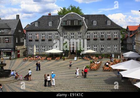 Luogo di mercato di Goslar Foto Stock