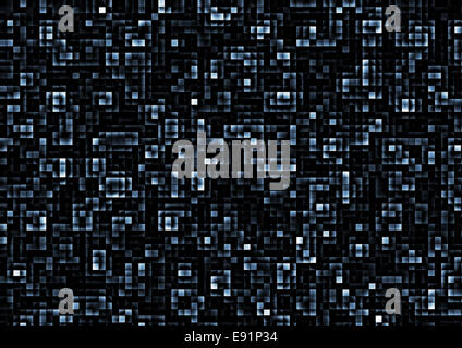Abstract sullo sfondo di un mosaico di piastrelle blu Foto Stock