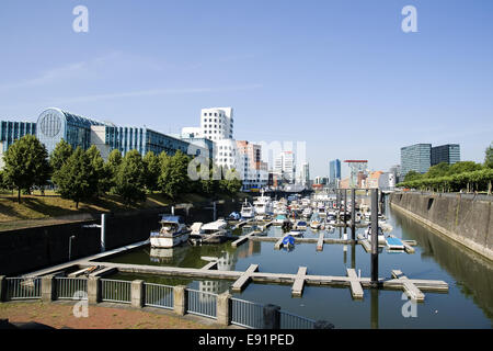 Media Harbour a Duesseldorf in Germania Foto Stock