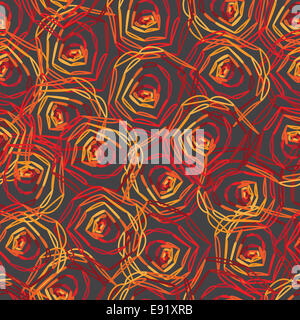 Abstract seamless floral background colorati. Illustrazione Vettoriale. Foto Stock