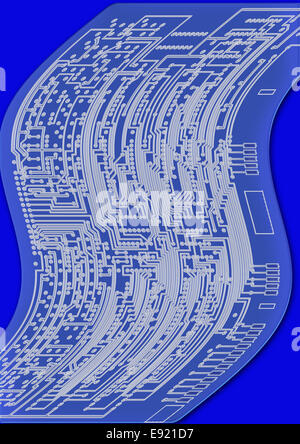 Modello scheda di circuito Foto Stock