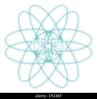 Atomo di astratta graphic Foto Stock