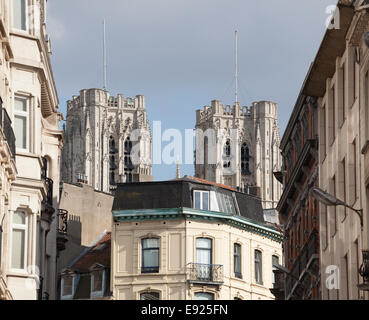 Cattedrale di St Michael in case Foto Stock