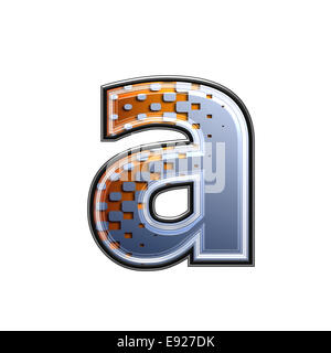 3d lettera con texture astratta - una Foto Stock