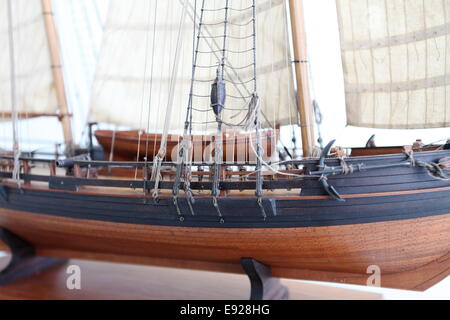 Modello di nave a vela Foto Stock