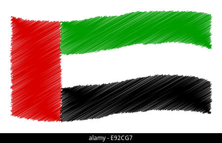 Schizzo - Emirati arabi uniti Foto Stock