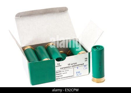 Munizioni da caccia Foto Stock
