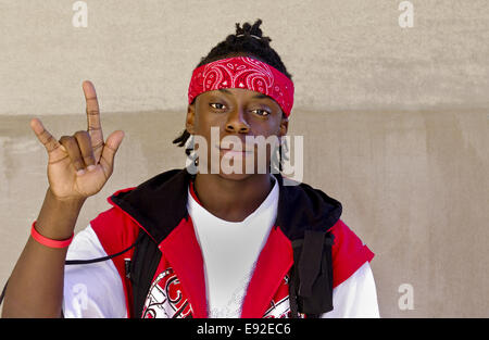 Cool Black Teen Foto Stock