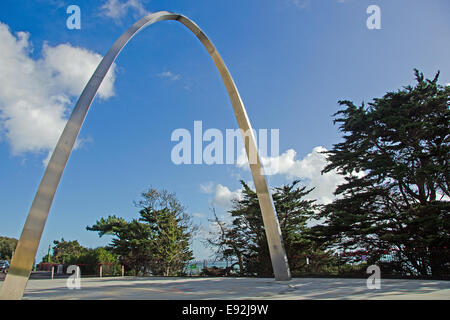 Il Memorial Arch a Folkestone. L'Arco ricorda migliaia di soldati da WW1 Foto Stock