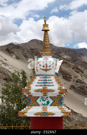 Dettaglio del gompa Thiksay in Ladakh Foto Stock