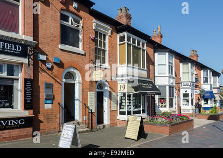 Una fila di negozi di gioielli su Vyse Street di Birmingham il Jewellery Quarter in Hockley Foto Stock