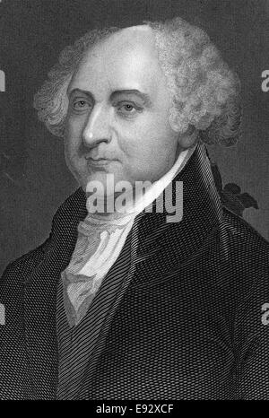 John Adams (1735-1826), secondo presidente degli Stati Uniti, Ritratto Foto Stock