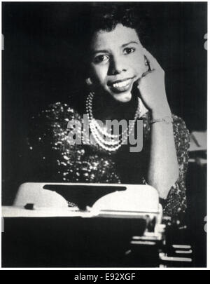 Lorraine Hansberry (1930-1965), drammaturgo americano e scrittore, Ritratto, circa 1960 Foto Stock