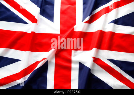 Primo piano della Union Jack flag Foto Stock